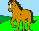 Coloring page Horse painted byILuvHorses