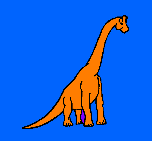 Coloring page Brachiosaurus painted byQUINTORIA