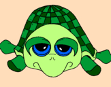 Coloring page Turtle painted bylotty