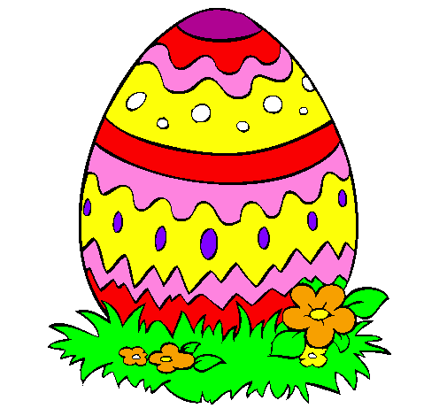 Coloring page Easter egg 2 painted bymartina