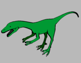 Coloring page Velociraptor II painted byanonymous