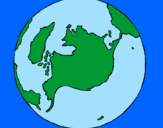 Coloring page Planet Earth painted byestuardo
