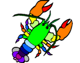 Coloring page Lobster painted bymelman