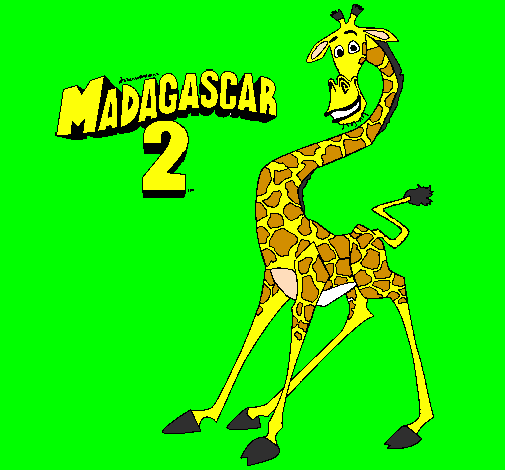 Coloring page Madagascar 2 Melman painted bymelman