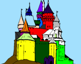 Coloring page Medieval castle painted by gty98t7ry