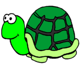 Coloring page Turtle painted byVIRGINIA