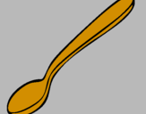 Coloring page Spoon painted byla cuchara de isa