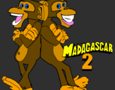 Coloring page Madagascar 2 Manson & Phil 2 painted byARUN