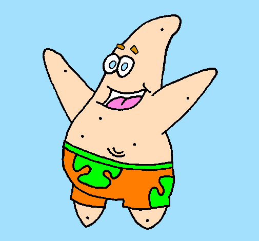 Coloring page Patrick Star painted bymartina