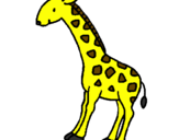 Coloring page Giraffe painted bymelman