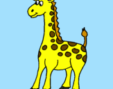 Coloring page Giraffe painted byARUN