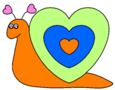 Coloring page Heart snail painted byluisa     luisa  luisa