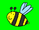 Coloring page Bee 4 painted bynatalia