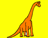 Coloring page Brachiosaurus painted byANA SOPHIIA