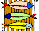 Coloring page Fish painted byANA SOPHIIA