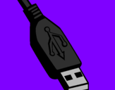 Coloring page USB painted byBruce 
