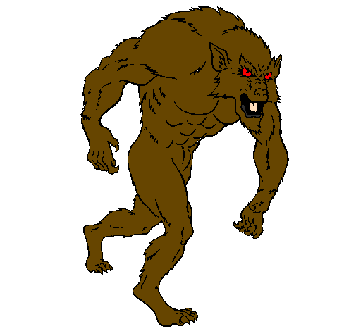 Coloring page Werewolf painted byWare Wolf