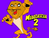 Coloring page Madagascar 2 Alex painted byBruce & lucca