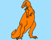 Coloring page Tyrannosaurus rex painted byANA SOPHIIA
