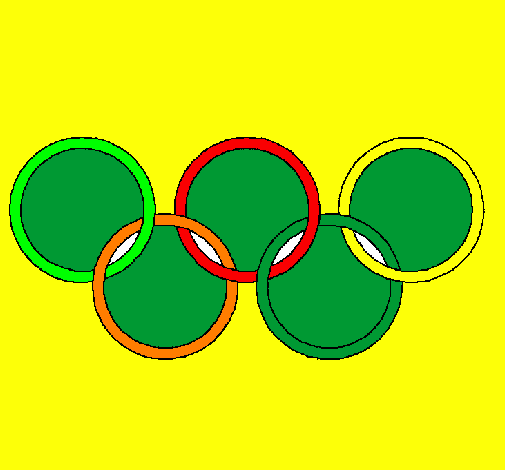 Coloring page Olympic rings painted byisaque