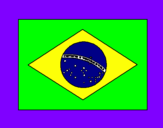 Coloring page Brazil painted bylucca