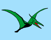 Coloring page Pterodactyl painted bymoises