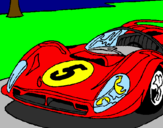 Coloring page Car number 5 painted byBruce 