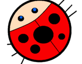 Coloring page Ladybird painted byraphael