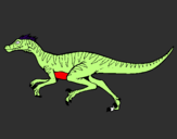 Coloring page Velociraptor painted byKaokao