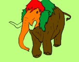 Coloring page Mammoth II painted bynicolas ospina