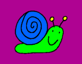 Coloring page Snail 4 painted bymarina