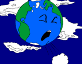 Coloring page Sick Earth painted bylucca