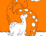 Coloring page Dinosaurs painted bydcfvghj