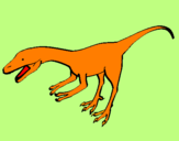 Coloring page Velociraptor II painted bylucca