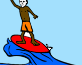 Coloring page Surf painted bymaurice