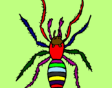 Coloring page Spitting spider painted bydanillo
