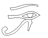 Coloring page Eye of Horus painted bypeter