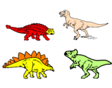 Coloring page Land dinosaurs painted byANA SOPHIIA