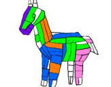 Coloring page Trojan horse painted bytrojan horse
