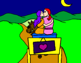 Coloring page Honeymoon painted byipol