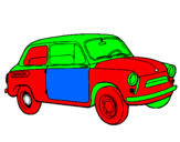 Coloring page Classic car painted bymipaju123