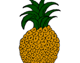 Coloring page pineapple painted byAustin