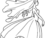 Coloring page Bride painted byBasia