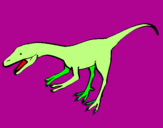 Coloring page Velociraptor II painted byasilo