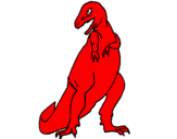 Coloring page Tyrannosaurus rex painted bybeth