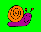 Coloring page Snail 4 painted bymolo