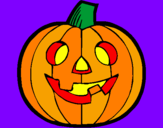 Coloring page Pumpkin IV painted bymolo