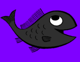 Coloring page Fish painted byBruce 