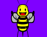 Coloring page Little bee painted byBruce 