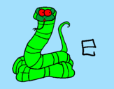 Coloring page Snake painted bymaria